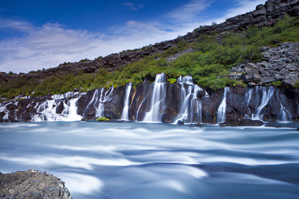 Hraunfossar and Barnafoss