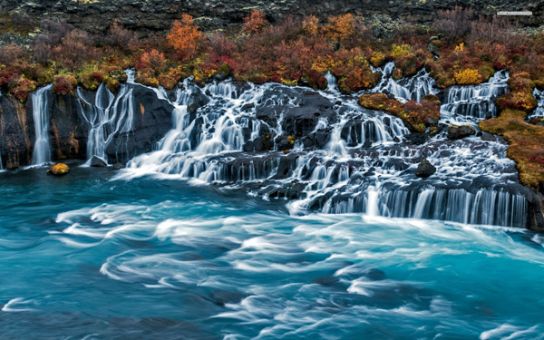 Hraunfossar and Barnafoss