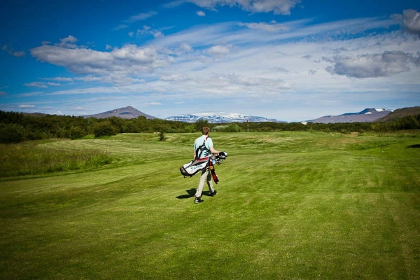 The golf course in Húsafell